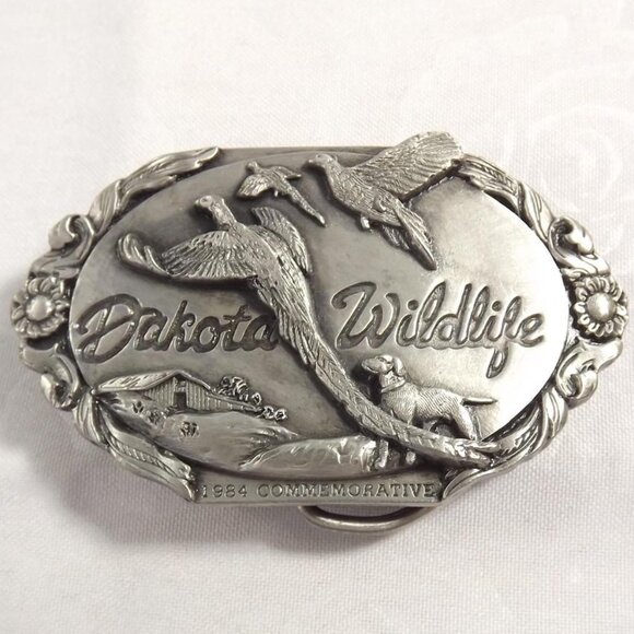 1984 Dakota Wildlife Limited Edition Commemorative Belt Buckle - 605/1000 - Picture 1 of 10
